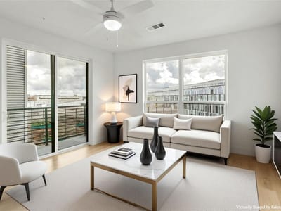 Kitchen at 1701 Simond Ave Unit #644 - 1 bed 1 bath home