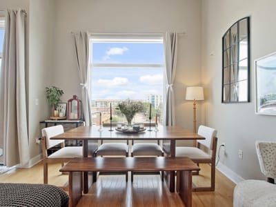 Living area at 1702 S Lamar BLVD Unit #3 - 2 bed 2 bath home