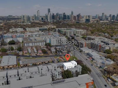 Primary bedroom at 1702 S Lamar BLVD Unit #3 - 2 bed 2 bath home