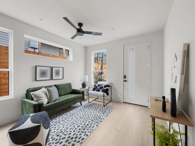 Living area at 1709 Maple Ave Unit #2A - 3 bed 3 bath home