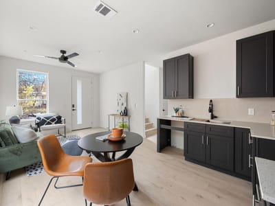 Primary bedroom at 1709 Maple Ave Unit #2A - 3 bed 3 bath home