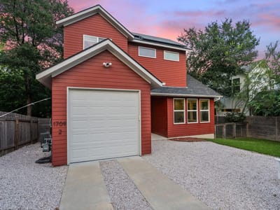 Primary bedroom at 1709 Perez ST Unit #2 - 2 bed 2 bath home