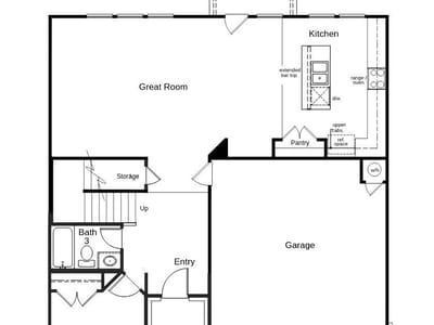 Kitchen at 1724 River Plateau DR - 4 bed 3 bath home