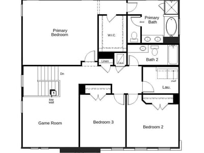 Primary bedroom at 1724 River Plateau DR - 4 bed 3 bath home