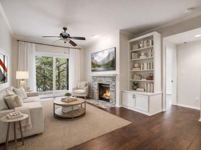 Living area at 1741 Spyglass DR Unit #2-104 - 2 bed 2 bath home