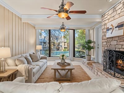 Primary bedroom at 176 World Of Tennis SQ - 3 bed 3 bath home