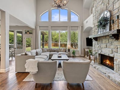 Living area at 17612 Wildrye DR - 4 bed 3 bath home