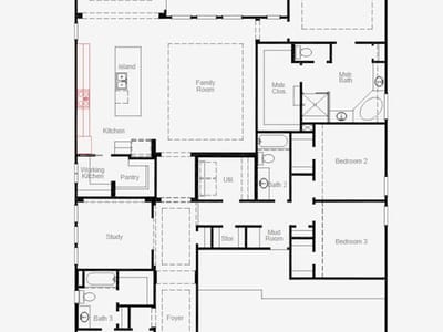 Primary bedroom at 1800 Camay ST - 4 bed 3 bath home