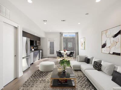 Living area at 1800 E 4th St Unit #327 - 1 bed 1 bath home