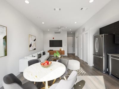 Primary bedroom at 1800 E 4th St Unit #327 - 1 bed 1 bath home
