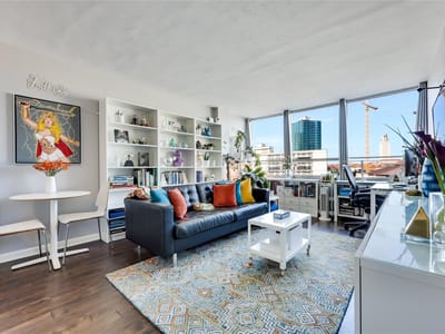 Living area at 1800 Lavaca St Unit #A-711 - 1 bed 1 bath home