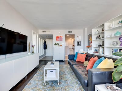 Primary bedroom at 1800 Lavaca St Unit #A-711 - 1 bed 1 bath home