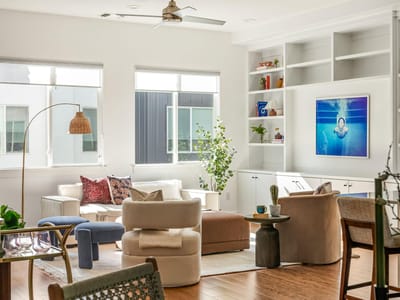 Living area at 1801 E 2nd ST Unit #9 - 3 bed 3 bath home