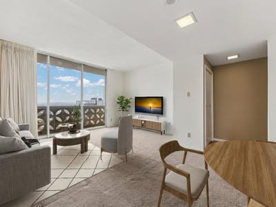 Kitchen at 1801 Lavaca St Unit #14K - 2 bed 2 bath home