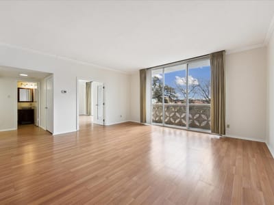 Primary bedroom at 1801 Lavaca St Unit #2D - 1 bed 1 bath home