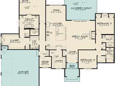 Living area at 1808 Ballinger Dr - 3 bed 3 bath home