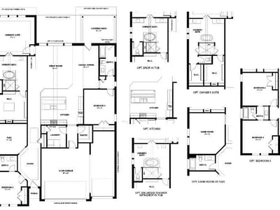 Living area at 1808 Scenic Heights LN - 3 bed 3 bath home