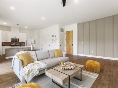 Living area at 1811 Webberville RD Unit #1206 - 2 bed 2 bath home