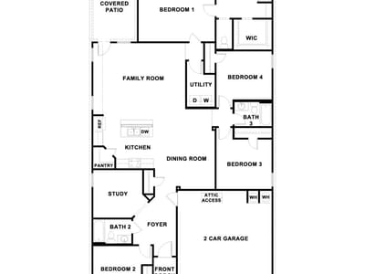 Primary bedroom at 18116 Blazing Ranch LN - 4 bed 3 bath home