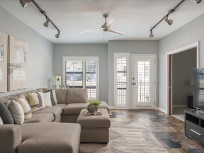 Primary bedroom at 1812 West Ave Unit #207 - 2 bed 2 bath home