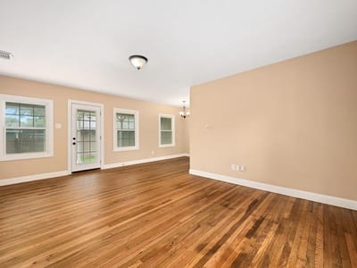 Primary bedroom at 1817 W 36th St - 3 bed 2 bath home