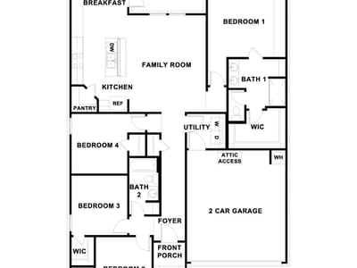 Living area at 182 Gilmer Ln - 4 bed 2 bath home