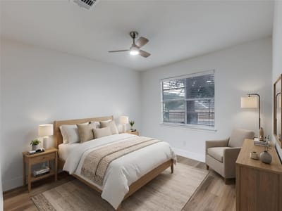 Primary bedroom at 1845 River Crossing Cir Unit #A - 2 bed 2 bath home
