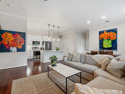 Primary bedroom at 1900 Barton Springs Rd Unit #2026 - 2 bed 2 bath home