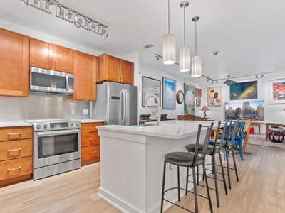 Living area at 1900 Barton Springs Rd Unit #3031 - 1 bed 1 bath home