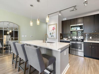 Primary bedroom at 1900 Barton Springs RD Unit #5009 - 1 bed 1 bath home