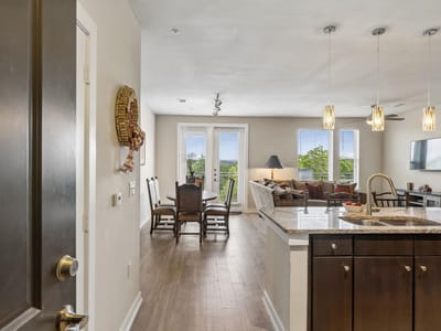 Living area at 1900 Barton Springs Rd Unit #5032 - 2 bed 2 bath home