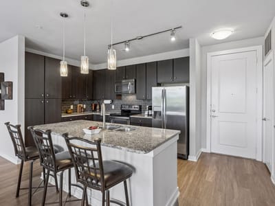 Primary bedroom at 1900 Barton Springs Rd Unit #5032 - 2 bed 2 bath home