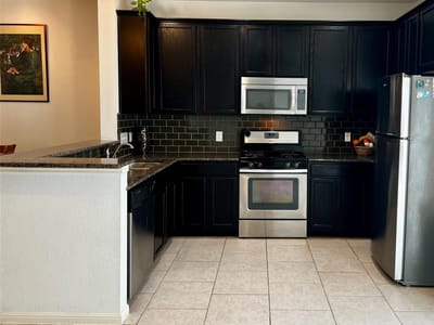 Primary bedroom at 1900 Little Elm Trl Unit #3 - 2 bed 2 bath home