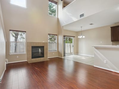 Living area at 1900 Little Elm Trl Unit #52 - 3 bed 2 bath home