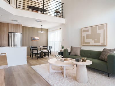 Living area at 1905 Albury Cv Unit #B - 2 bed 2 bath home