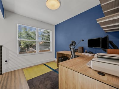 Primary bedroom at 1907 Albury CV Unit #C - 2 bed 2 bath home
