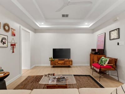 Primary bedroom at 1908 Barge ST Unit #A & B - Stark Jerome, Austin, TX