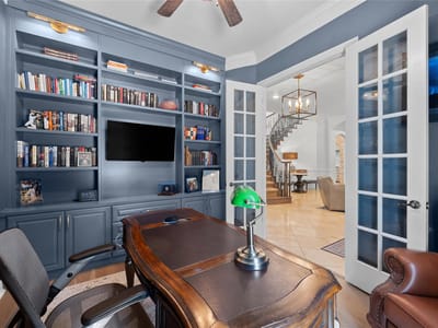 Primary bedroom at 1909 Lakecliff Hills Ln - 5 bed 5 bath home