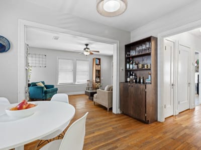 Primary bedroom at 1910 Kinney Ave - 3 bed 2 bath home