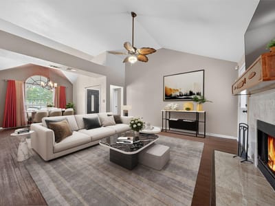 Living area at 1912 Yaupon TRL - 3 bed 2 bath home
