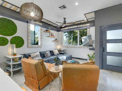 Living area at 1931 E 38th 1/2 ST Unit #33 - 2 bed 2 bath home
