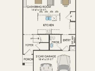 Living area at 1955 Settlers Glen Dr Unit #4602 - 3 bed 2 bath home