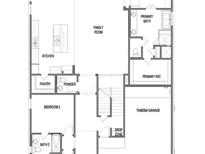 Living area at 19612 Judys VW - 4 bed 3 bath home