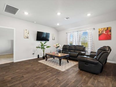 Primary bedroom at 19916 Ann Richards Ave - 4 bed 2 bath home