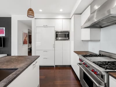 Primary bedroom at 200 Congress Ave Unit #14C - 2 bed 2 bath home
