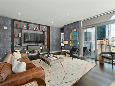 Kitchen at 200 Congress Ave Unit #15D - 2 bed 2 bath home