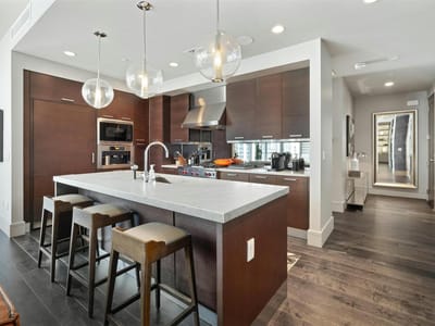 Primary bedroom at 200 Congress Ave Unit #15D - 2 bed 2 bath home