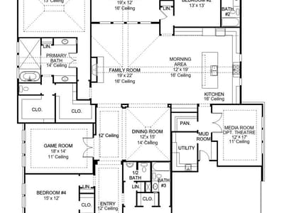 Primary bedroom at 200 Onion Creek LN - 4 bed 4 bath home