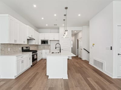 Primary bedroom at 200 W 56th St Unit #8101 - 3 bed 2 bath home