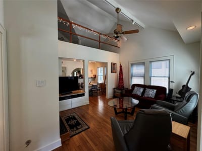 Living area at 2002 East Side DR - 2 bed 1 bath home